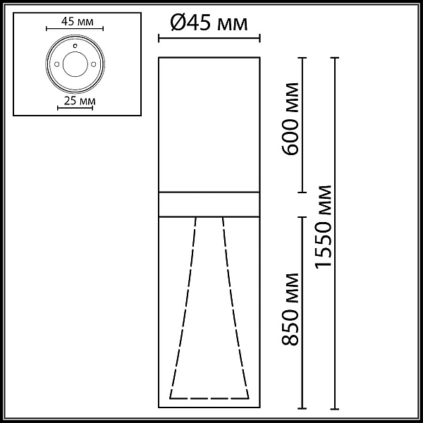 Потолочный светильник Odeon Light Defance Hightech 7144/4CL