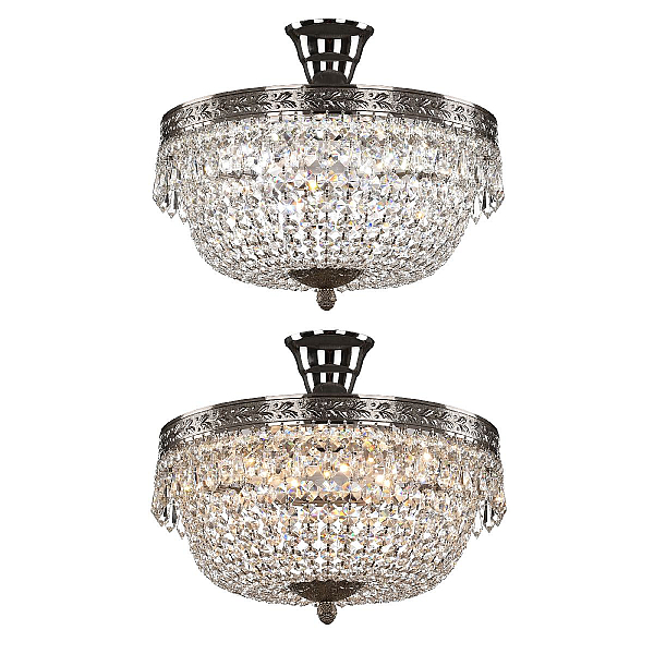 Потолочный светильник Bohemia Ivele Crystal 19011/35IV/LED-DIM Ni