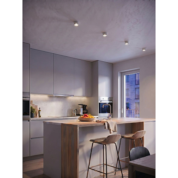 Потолочный светильник с переключателем цв. температуры Crystal Lux CLT 075C WH