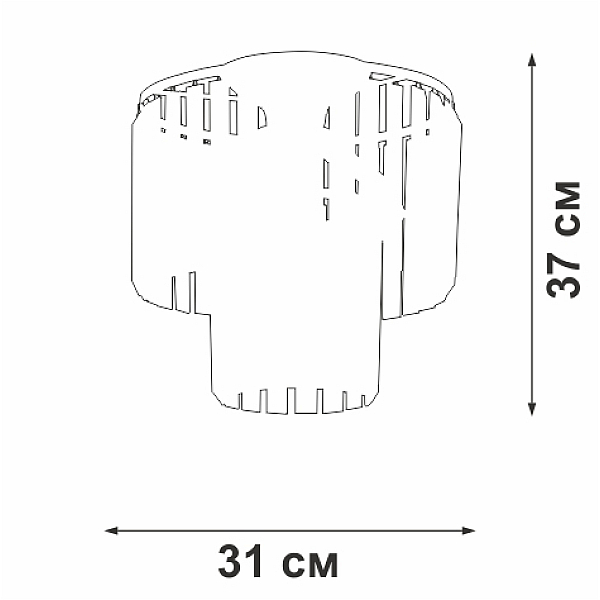 Потолочная люстра Vitaluce V5154-1/4PL