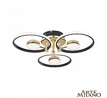 Потолочный светильник Arte Milano Ferrara 276140/3+3 BK/GD