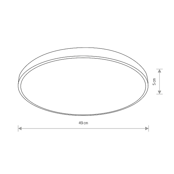 Потолочный cветильник Nowodvorski Agnes Round Led Pro Black 10973