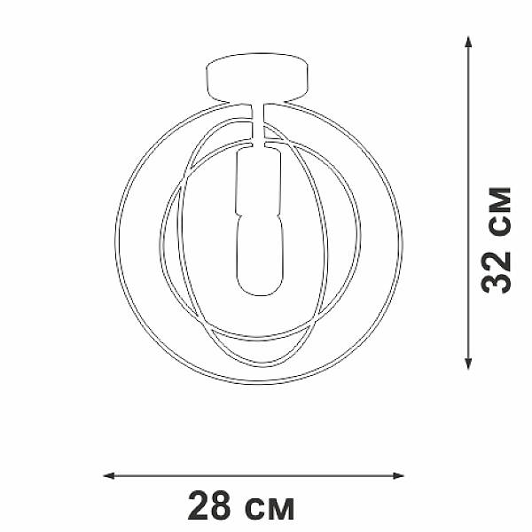 Потолочная люстра Vitaluce V3794-0/1PL