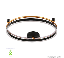 Потолочный светильник Crystal Lux FERNANDO PL72W LED BLACK/GOLD