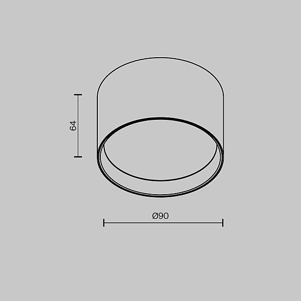 Потолочный светильник Maytoni Technical Ceiling Glare C127CL-L7W3K-BS