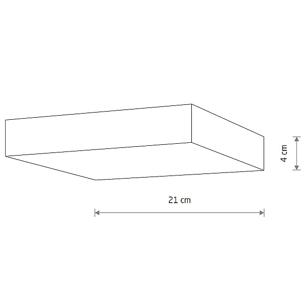 Потолочный cветильник Nowodvorski Lid Square Led White 10422
