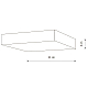 Потолочный cветильник Nowodvorski Lid Square Led White 10422