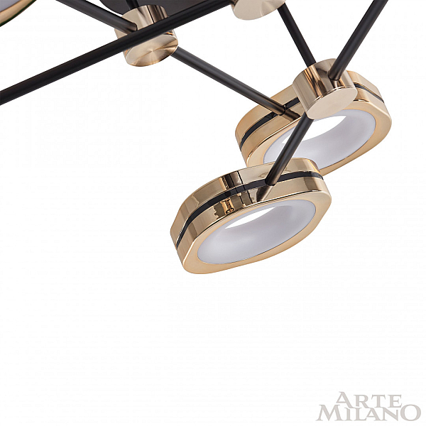 Потолочный светильник Arte Milano Ferrara 277999/6 BK/GD