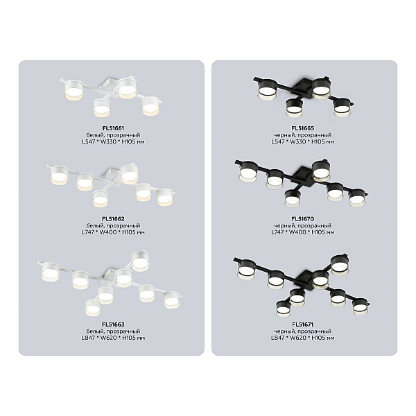 Потолочный светильник Ambrella Light Comfort FL51661