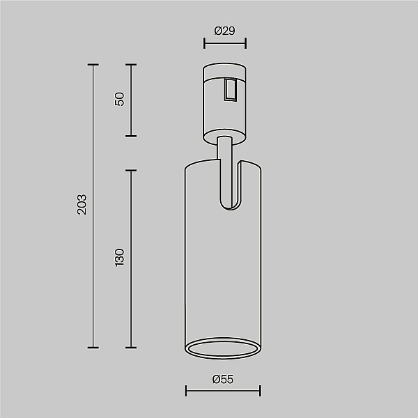 Трековый светильник  Maytoni Technical Focus Led TR144-1-12W3K-W-BS