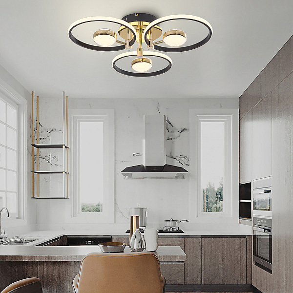 Потолочный светильник Arte Milano Ferrara 276140/3+3 BK/GD