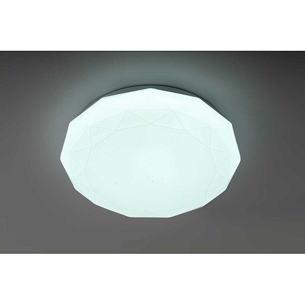 Светильник потолочный светодиодный ЭРА Классик без ДУ SPB-6 WH 24W-6,5K Slim Sparkle Б0069788