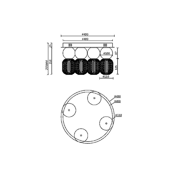 Потолочная светодиодная люстра Maytoni Drop MOD273CL-L60G3K
