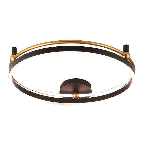 Потолочный светодиодный светильник Crystal Lux Fernando PL72W Led Black/Gold