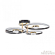 Потолочный светильник Arte Milano Ferrara 276140/4+4 BK/GD