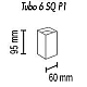 Потолочный светильник TopDecor Tubo6 SQ P1 18