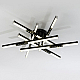 Потолочный светильник LED4U L5116-6 BK