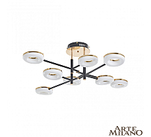 Потолочная светильник Arte Milano Ferrara 272999/8 BK/GD