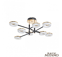 Потолочная светильник Arte Milano Ferrara 272999/8 BK/GD