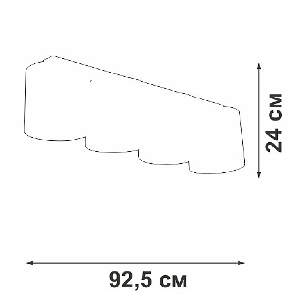 Потолочная люстра Vitaluce V2882-1/4PL