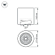 Потолочный светодиодный светильник Arlight SP-Focus-R140-30W Warm White 021066