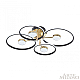 Потолочный светильник Arte Milano Ferrara 276140/4+4 BK/GD