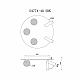 Потолочный светильник iLedex Telescope D4774-40 SBK