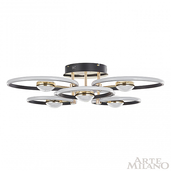 Потолочный светильник Arte Milano Ferrara 276140/6+6 BK/GD