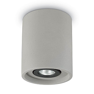Потолочный светильник Ideal Lux Oak PL1 Round Cemento 150437