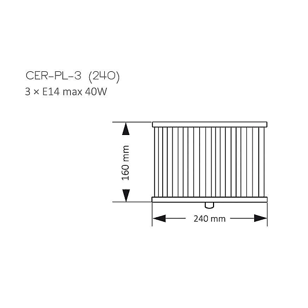 Потолочный светильник Kutek Mood Cero CER-PL-3 (N) 240