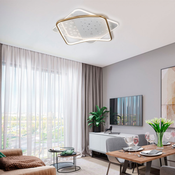 Потолочный светильник LED4U L1037-520 GD Потолочный светильник LED4U L1037-520 GD
