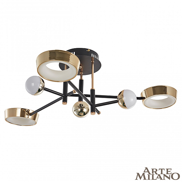 Потолочный светильник Arte Milano Ferrara 273299/6 BK/GD