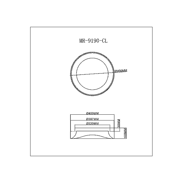 Потолочный светодиодный светильник MyFar Ceiling Diona MR9190-CL
