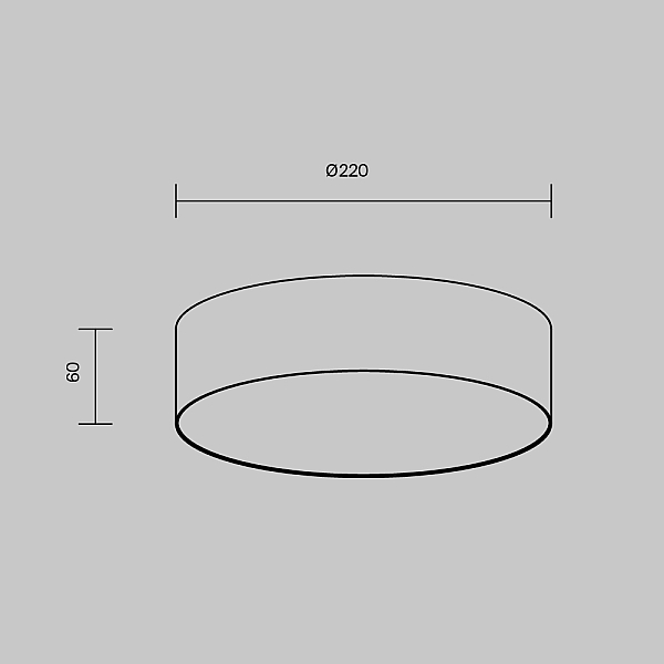 Потолочный светодиодный светильник Maytoni Technical Zon C032CL-24W4K-RD-MG