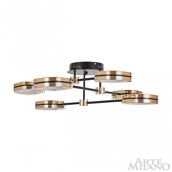 Потолочный светильник Arte Milano Ferrara 277999/6 BK/GD