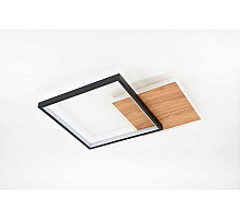 Светильник потолочный светодиодный ЭРА Модерн Ferre CLL-1-60-RC BK+Wood с ДУ 3K-6,5К черный-дерево Б0069758