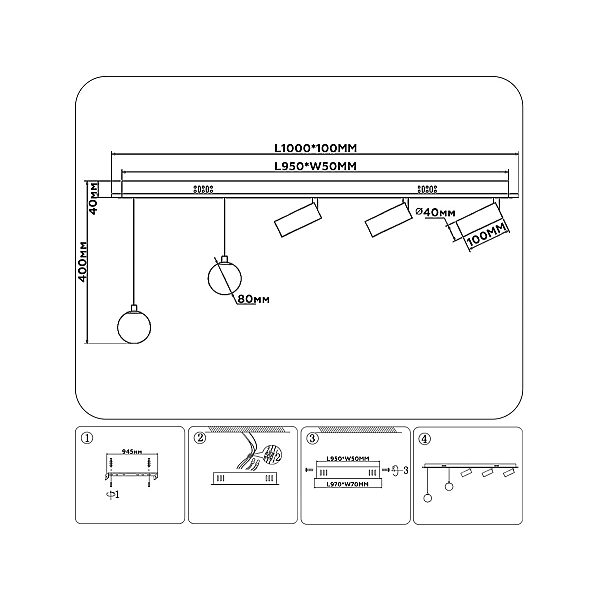 Потолочный светодиодный светильник Ambrella light Comfort LineTech FL66201