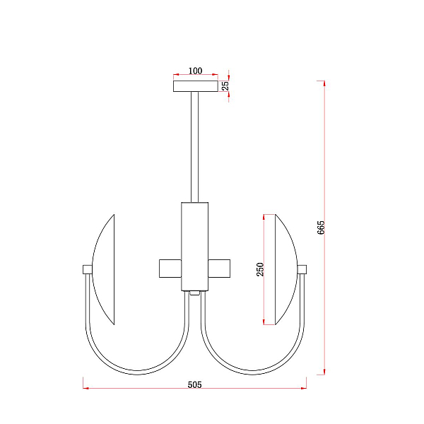 Подвесной светильник Freya Эллипс / Ellipse FR5320PL-04B