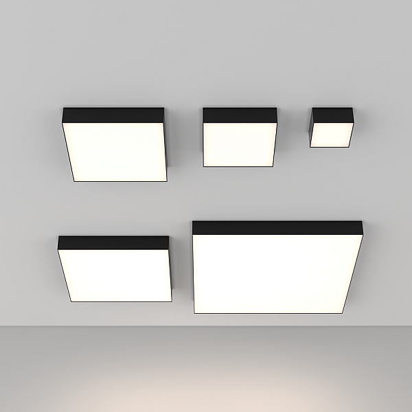 Потолочный светодиодный светильник Maytoni Technical Zon C032CL-12W4K-SQ-B