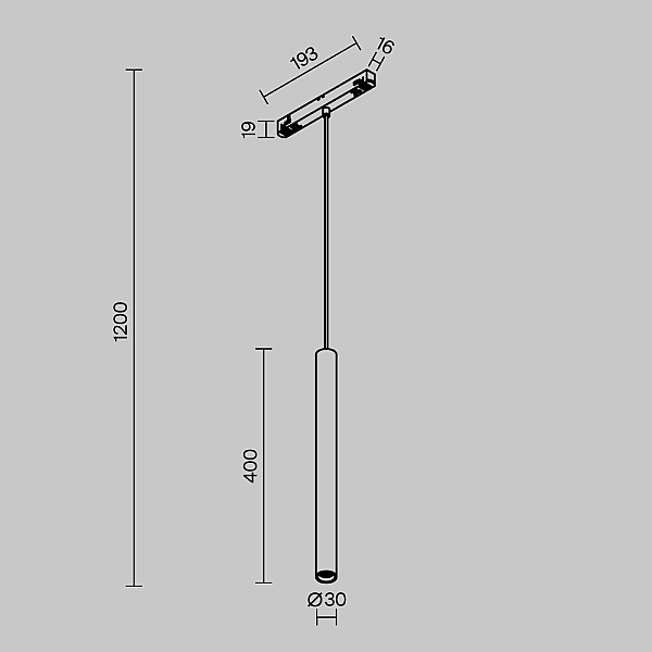 Трековый светильник Maytoni Technical Focus LED TR226-4-5WTW-M-DD2-W