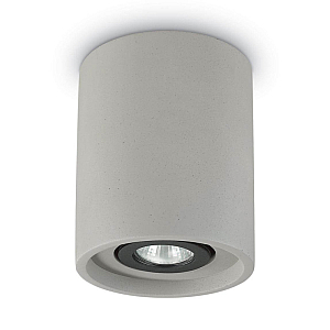 Потолочный светильник Ideal Lux Oak PL1 Round Cemento 150437