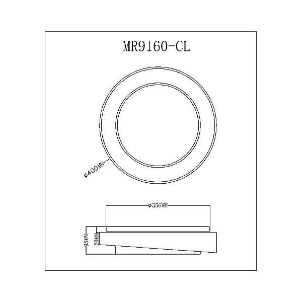 Потолочный светодиодный светильник MyFar Ceiling Rhea MR9160-CL