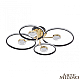 Потолочный светильник Arte Milano Ferrara 276140/4+4 BK/GD