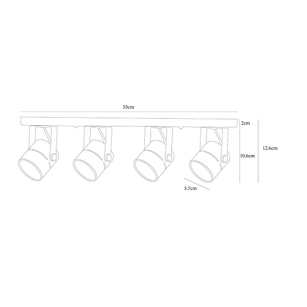 Потолочный светильник Arte Lamp A1311PL-4WH