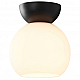 Потолочный светильник iLamp Mono C6079-1 BK+WH