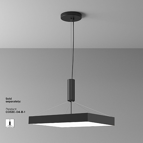 Потолочный светодиодный светильник Maytoni Technical Zon C032CL-90W4K-SQ-B