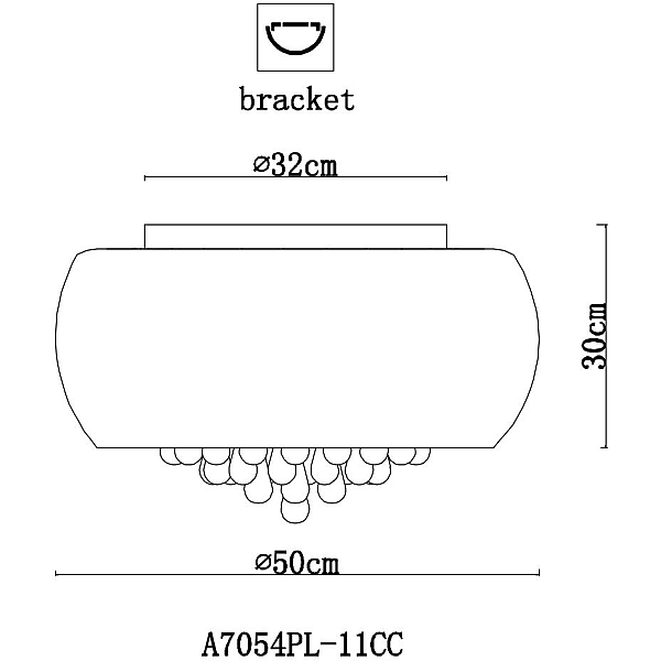 Потолочный светильник Arte Lamp 92 A7054PL-11CC
