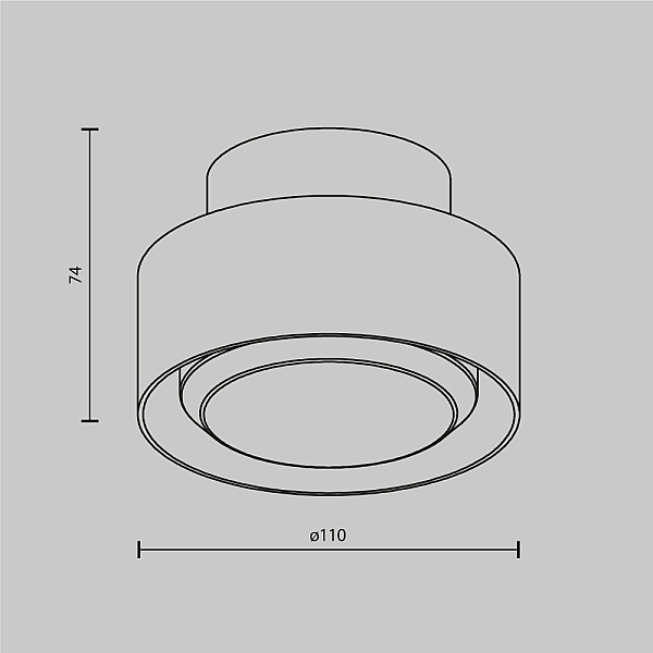 Потолочный светильник Maytoni Technical Space C092CL-GX53-W