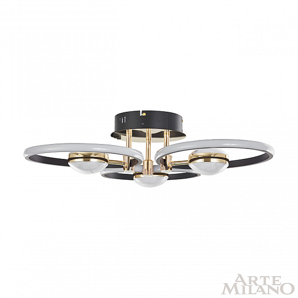 Потолочный светильник Arte Milano Ferrara 276140/3+3 BK/GD