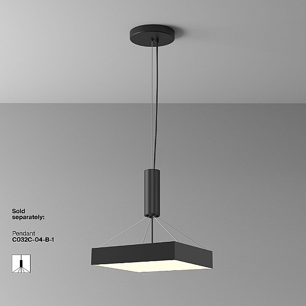 Потолочный светодиодный светильник Maytoni Zon C032CL-45W3K-SQ-B